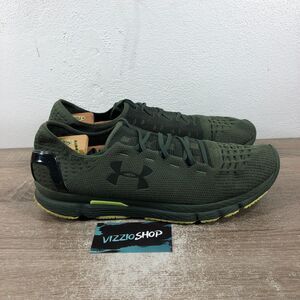 Under Armour SpeedForm Slingshot Green Running Shoes Men's 15 1266202-330